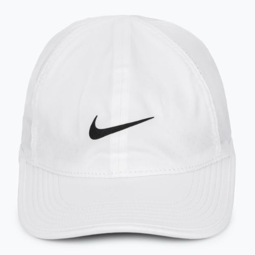 Kepuraitė su snapeliu Nike Dri-Fit Club Cap Unstructured Featherlight white/black