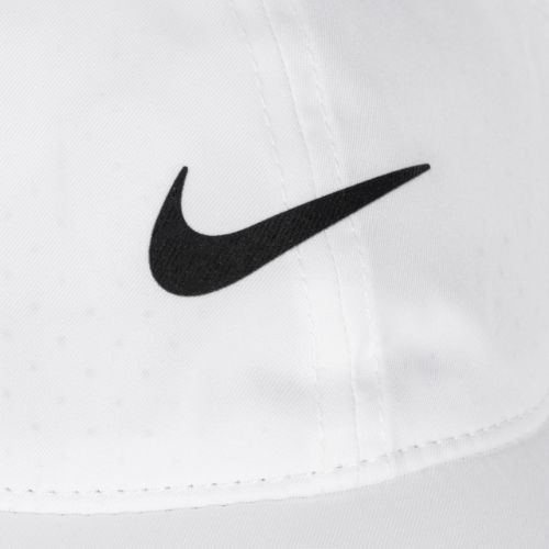 Kepuraitė su snapeliu Nike Dri-Fit Club Cap Unstructured Featherlight white/black