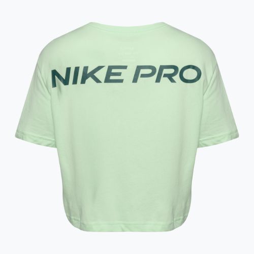 Moteriški treniruočių marškinėliai Nike Pro Dri-Fit Cropped vapour green