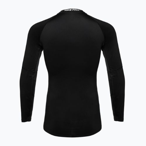 Vyriški treniruočių marškinėliai ilgomis rankovėmis Nike Pro Dri-Fit Tight Fitness black/white