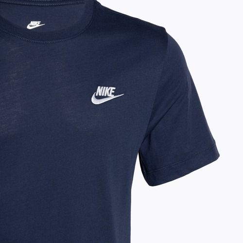 Vyriški marškinėliai Nike Sportswear Club black midnight navy/white