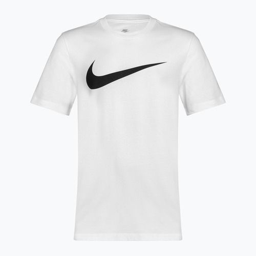 Vyriški marškinėliai Nike Sportswear Swoosh white/black