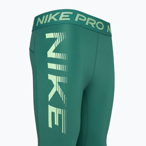 Moteriškos treniruočių tamprės Nike Pro Dri-FIT Mid-Rise 7/8 Graphic bicoastal/vapour green/white