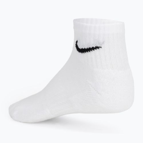 Kojinės Nike Everyday Cushioned Ankle 3 poros white/black