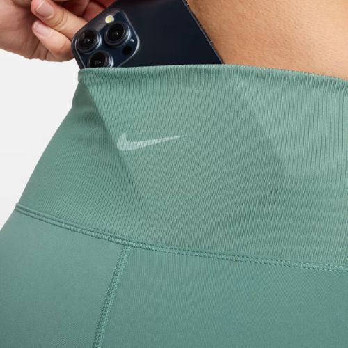 Moteriški šortai Nike One Rib High-Waisted 5" Biker bicoastal/white