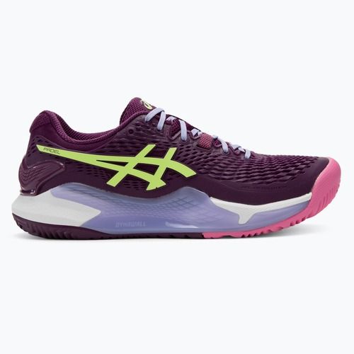 Moteriški padelio batai ASICS Gel-Resolution 9 deep mauve/lime green