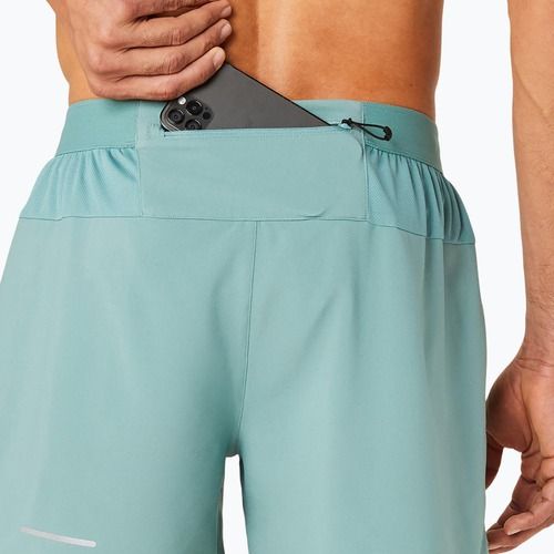 Vyriški bėgimo šortai ASICS Road 5IN celadon