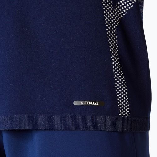 Vyriški bėgimo marškinėliai ASICS Seamless birch/blue expanse