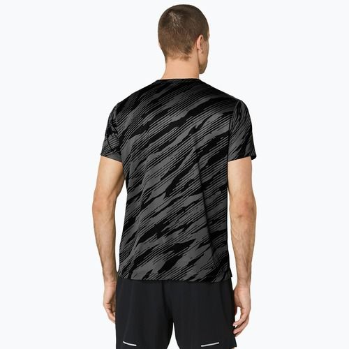 Vyriški bėgimo marškinėliai ASICS All Over Print Top graphite grey/performance black