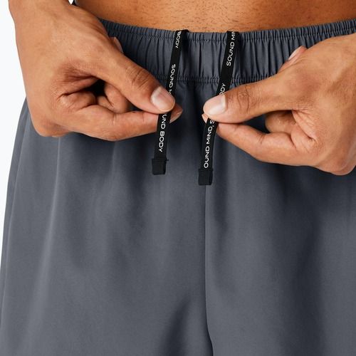 Vyriški bėgimo šortai ASICS Icon performance carrier grey / safety yellow