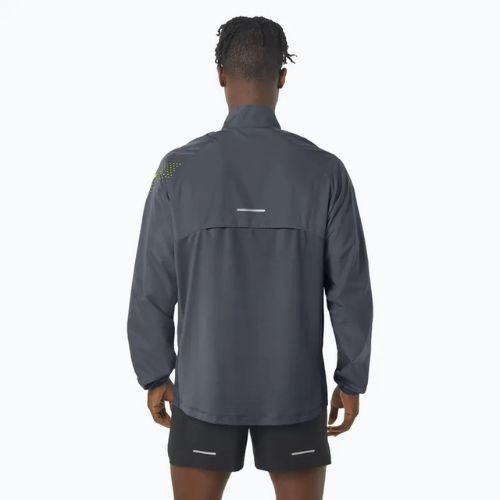 Vyriška bėgimo striukė ASICS Icon carrier grey / safety yellow