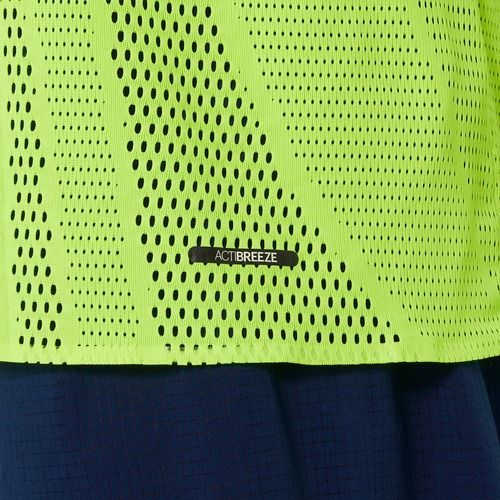 Vyriški bėgimo marškinėliai ASICS Metarun Top safety yellow