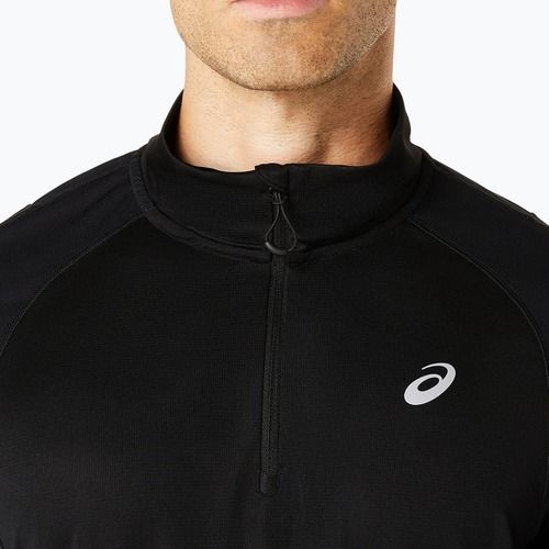 Vyriški bėgimo marškinėliai ilgomis rankovėmis ASICS Road Lite-Show 1/2 Zip performance black