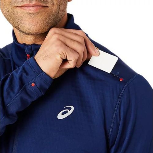 Vyriškas bėgimo džemperis ASICS Road Winter 1/2 Zip Mid Layer blue expanse