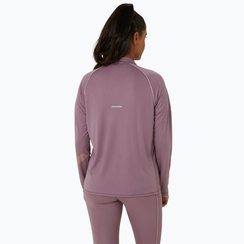 Moteriški bėgimo marškinėliai ilgomis rankovėmis ASICS Icon 1/2 Zip dusty mauve/watershed rose