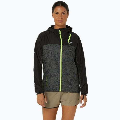 Moteriška bėgimo striukė ASICS Fujitrail Packable performance black