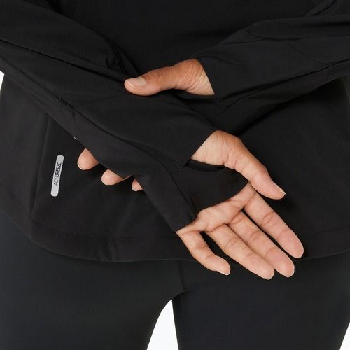 Moteriška bėgimo striukė ASICS Road Winter performance black