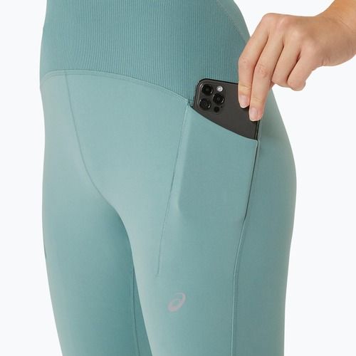 Moteriškos bėgimo tamprės ASICS Road Winter High Waist celadon