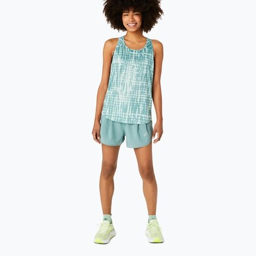 Moteriškas bėgimo tank topas ASICS Road All Over Print Tank light celadon