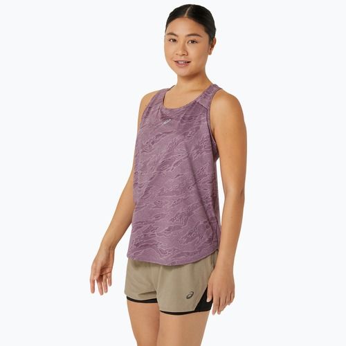 Moteriškas bėgimo tank topas ASICS Road All Over Print Tank dusty mauve