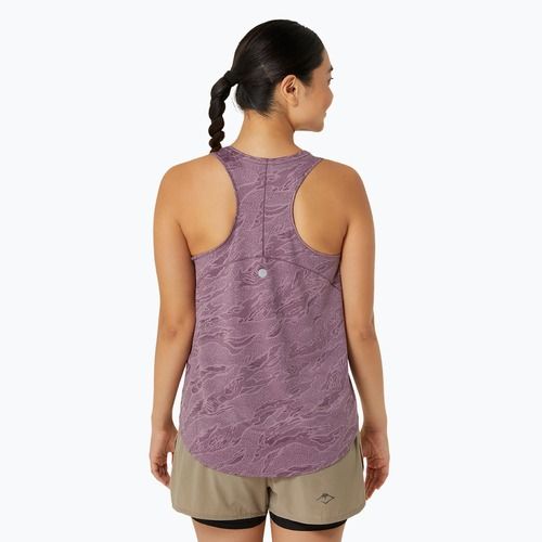 Moteriškas bėgimo tank topas ASICS Road All Over Print Tank dusty mauve