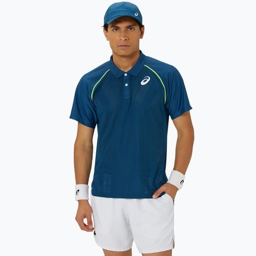 Vyriški polo teniso marškinėliai ASICS Match Actibreeze Polo mako blue