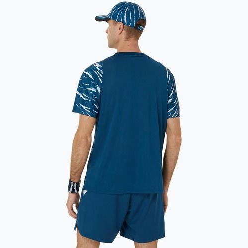 Vyriški teniso marškinėliai ASICS Game Top mako blue