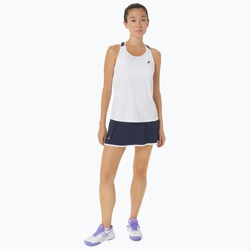 Moteriškas teniso tank topas ASICS Court Tank brilliant white/midnight