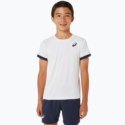Vaikiški marškinėliai ASICS Tennis Top brilliant white/midnight