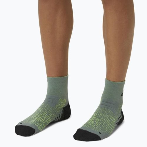 Bėgimo kojinės ASICS Performance Run Quarter celadon