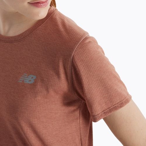 Moteriški marškinėliai New Balance Athletics sparrow heather