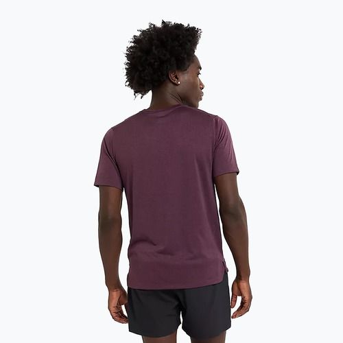 Vyriški marškinėliai New Balance Athletics Run plum brown