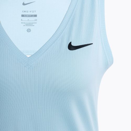 Moteriškas teniso tank topas Nike Court Dri-Fit Victory Tank glacier blue/black