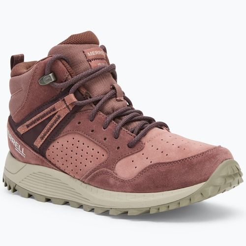 Moteriški turistiniai batai Merrell Wildwood Mid Ltr Wp marron/burlwood
