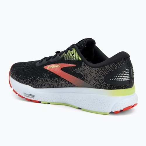Vyriški bėgimo bateliai Brooks Ghost 16 GTX black/mandarin red/green