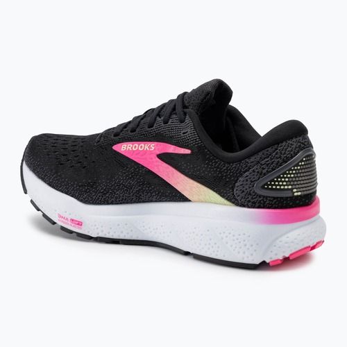Moteriški bėgimo bateliai Brooks Ghost 16 black/pink/yellow