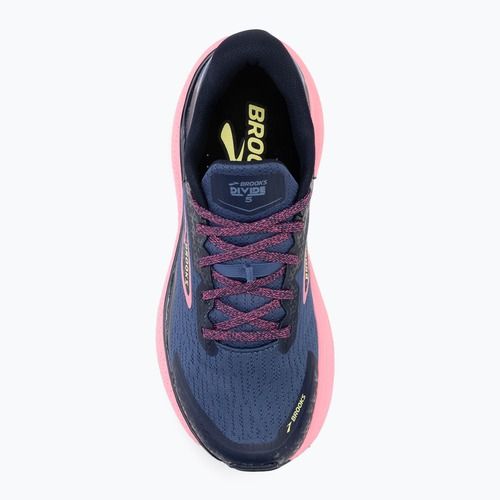 Moteriški bėgimo bateliai Brooks Divide 5 grey blue/pink/lime