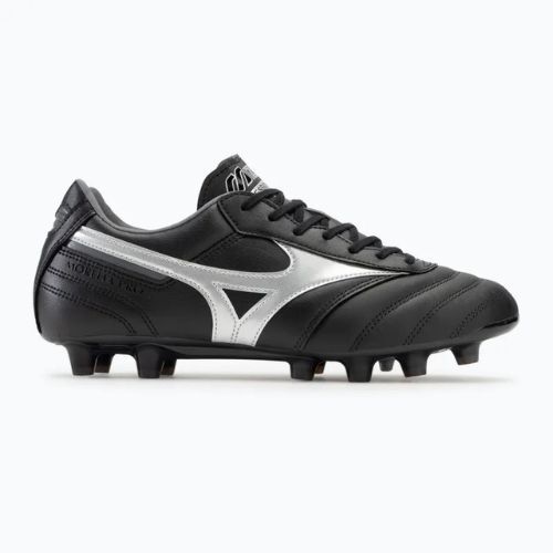 Vaikiški futbolo bateliai Mizuno Morelia II Pro MD black/galaxy silver/dark shadow