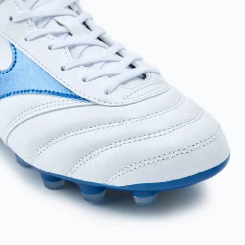 Vaikiški futbolo bateliai Mizuno Morelia II Pro MD white/laser blue/gold