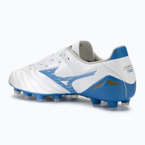 Vaikiški futbolo bateliai Mizuno Morelia Neo IV Pro FG laser blue/white