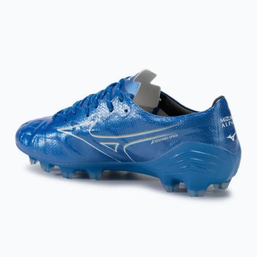 Vyriški futbolo batai Mizuno α Pro FG white/laser blue/gold