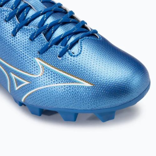 Vyriški futbolo batai Mizuno α Select FG white/laser blue/gold