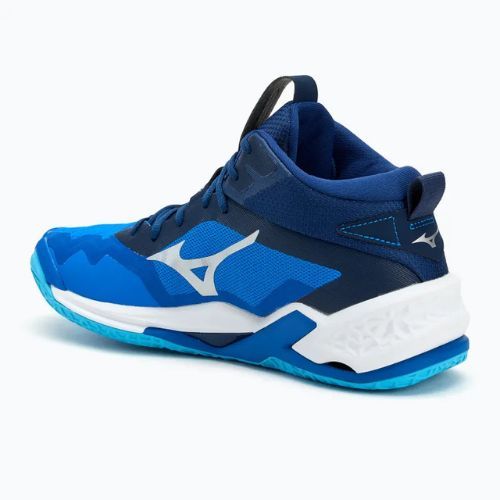 Vyriški rankinio bateliai Mizuno Wave Stealth Neo 2 Mid mugen blue/white/estate blue