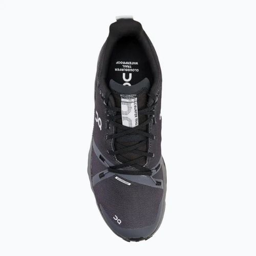 Vyriški bėgimo bateliai On Cloudsurfer Trail Waterproof black/eclipse