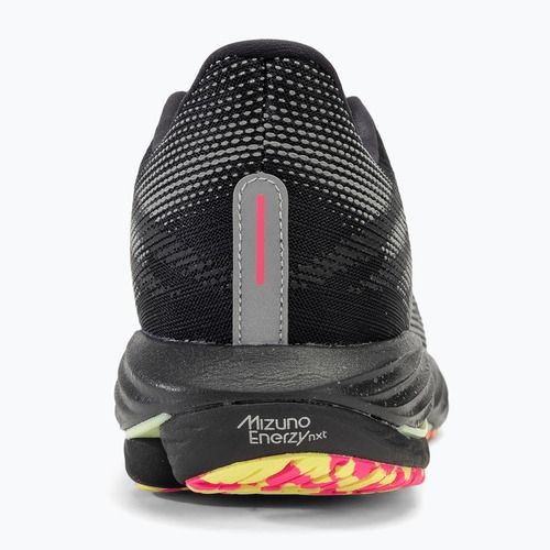 Vyriški bėgimo batai Mizuno Wave Rider 28 black/silver/sunny lime