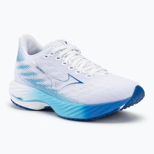Moteriški bėgimo batai Mizuno Wave Rider 28 white/mugen blue/river blue