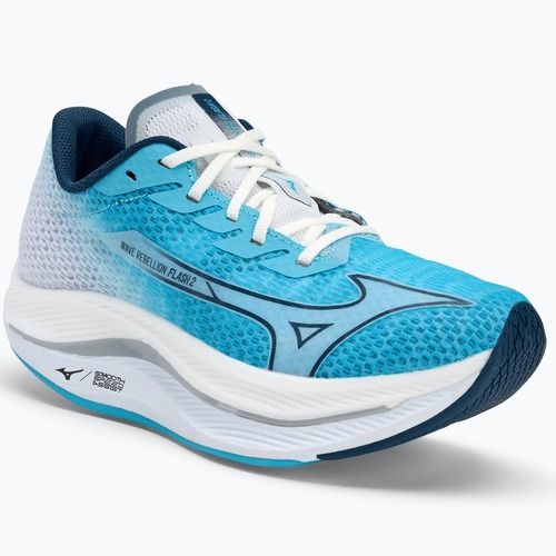 Moteriški bėgimo batai Mizuno Wave Rebellion Flash 2 river blue/blue wing teal/white