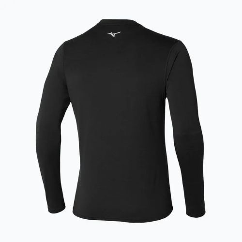 Vyriški bėgimo marškinėliai ilgomis rankovėmis Mizuno Impulse Core Half Zip black