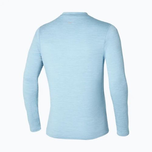 Vyriški bėgimo marškinėliai ilgomis rankovėmis Mizuno Impulse Core Half Zip glacier lake