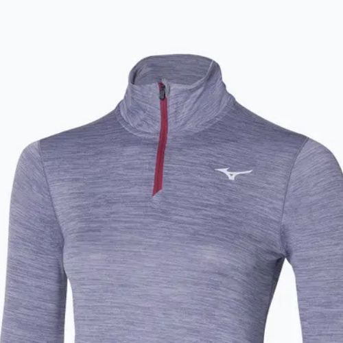 Moteriški bėgimo marškinėliai ilgomis rankovėmis Mizuno Impulse Core Half Zip cadet